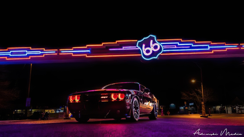 Dodge Challenger Headlight Halo Kit - ORACLE Lighting - LED Non Projector - Red - `08-`14